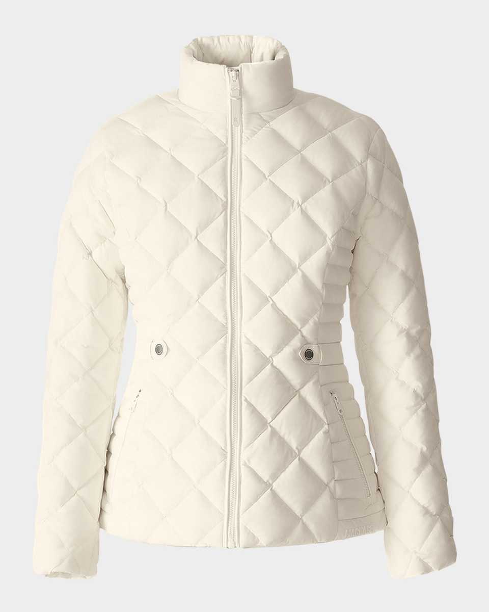 Vik Diamond-Quilted Short Down Jacket